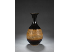 馆藏级黑釉刻花玉壶春瓶：一眼读懂宋代制瓷巅峰工艺